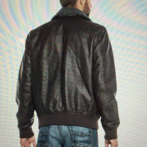 GH Bass & Co Vegan-Leather Bomber Jacket/New - Picture 2 of 7